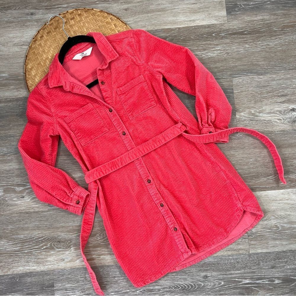 H&M‎ pink corduroy dress barbiecore
